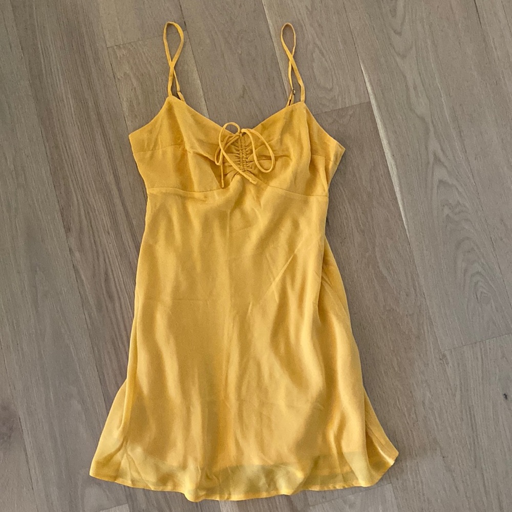 Abercrombie & Fitch Cinch Front Mini Slip Dress M NWT